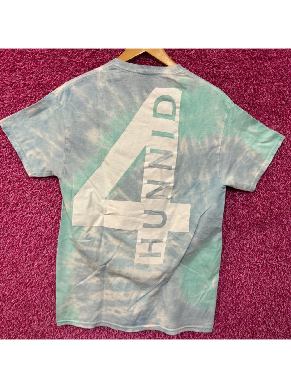 YG 4hunnid West Coast Rap Street Culture Hip Hop Tie Dye M